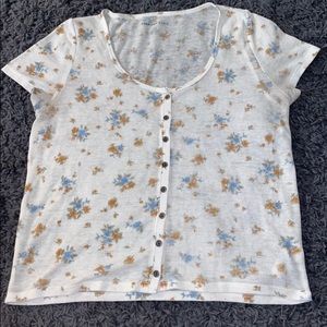 cute floral tee shirt